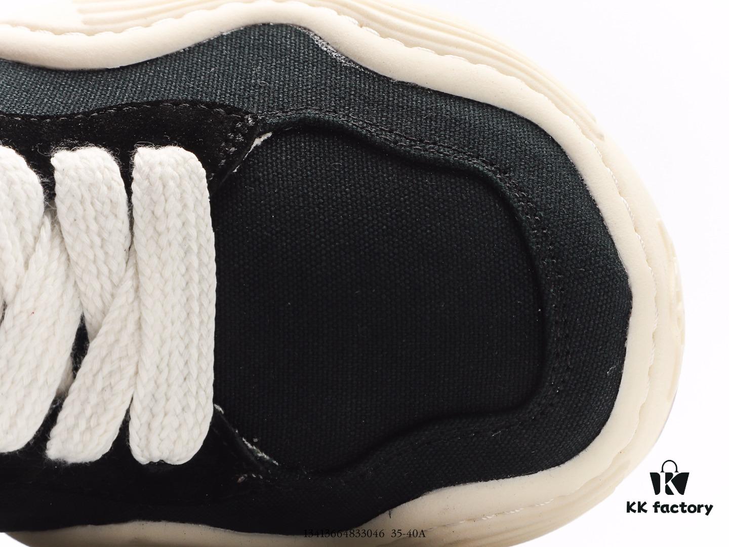 XKEYOAY Fashion Brand Maison MIHARA YASUHIRO Wayne Original Sole Leather Low Sneaker with Deformed Wavy Outsole, Versatile Casual Sports Skate Shoe