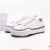 Miyama Maison MIHARA YASUHIRO Original Sole Canvas Low-Top Sneakers with Canvas and Leather Patchwork, Distorted Ice Cream Sole Casual Shoes