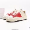 6930e7e56e68136f4d9b2d86 Miyamihara Yasuhiro Brand MMY Maison MIHARA YASUHIRO Original Sole Canvas Low-Top Sneakers with Canvas and Leather Patchwork, Distorted Ice Cream Sole, Casual Versatile Low-Rise Shoes