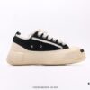 6930e7ec6e68136f4d9b2d90 Wu Jianhao SMILENCE xVESSEL G.O.P. 2.0 MARSHMALLOW Lows 2.0 Deconstructed Layered Platform Cork Low-top Canvas Vulcanized Sneakers