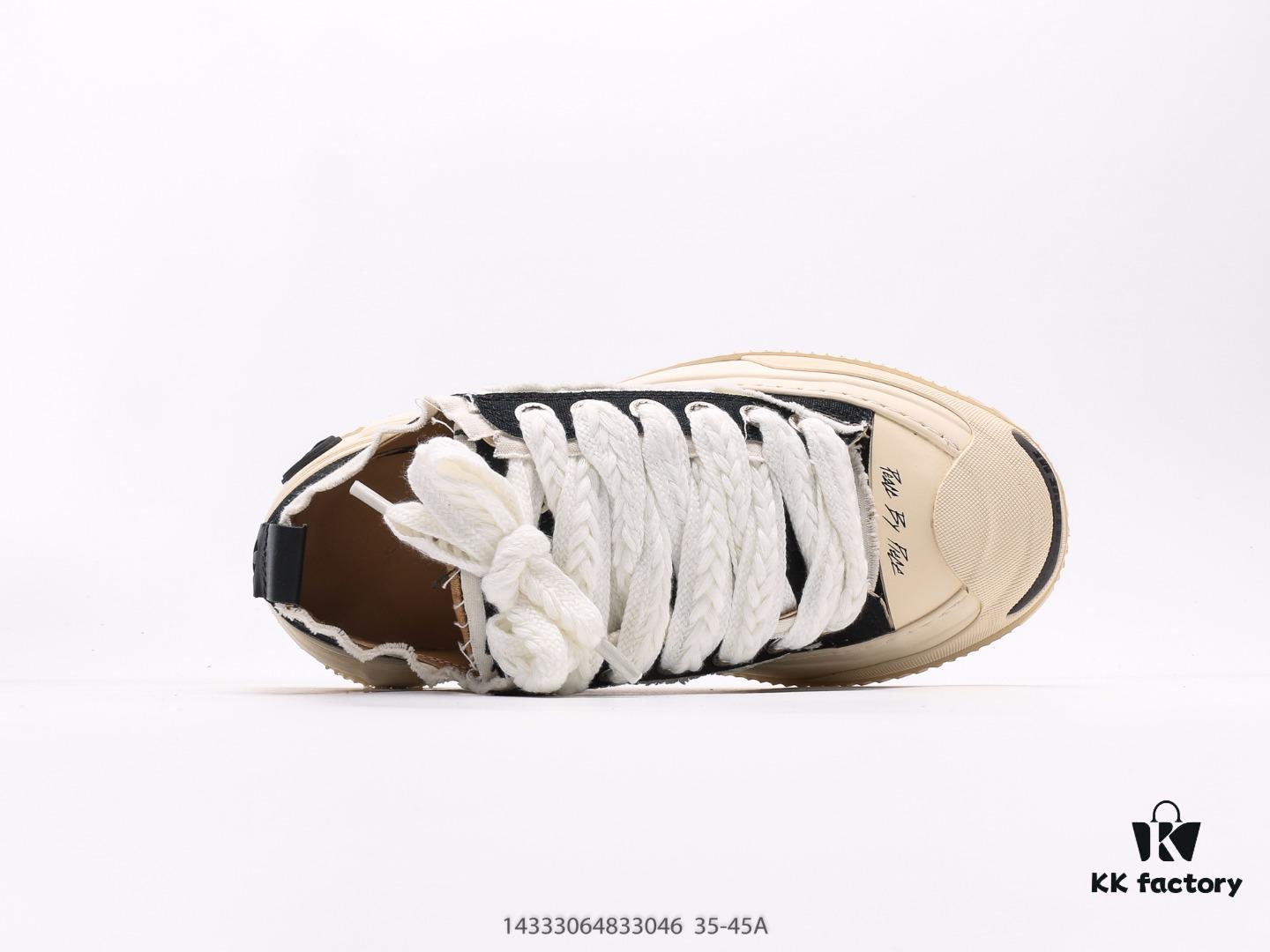 6930e7ed6e68136f4d9b2d91 Wu Jianhao SMILENCE xVESSEL G.O.P. 2.0 MARSHMALLOW Lows 2.0 Deconstructed Layered Platform Cork Low-top Canvas Vulcanized Sneakers