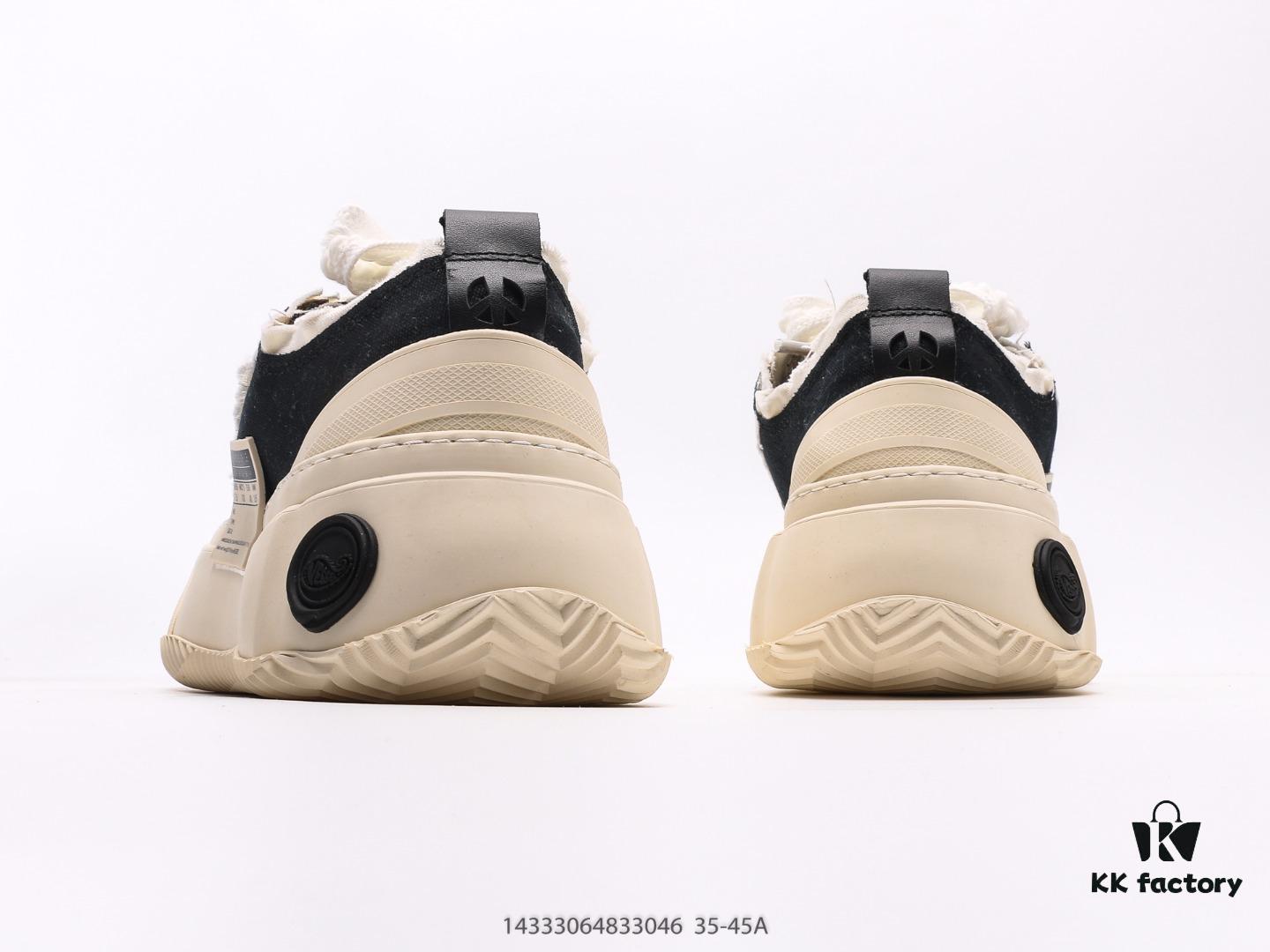 6930e7ef6e68136f4d9b2d93 Wu Jianhao SMILENCE xVESSEL G.O.P. 2.0 MARSHMALLOW Lows 2.0 Deconstructed Layered Platform Cork Low-top Canvas Vulcanized Sneakers