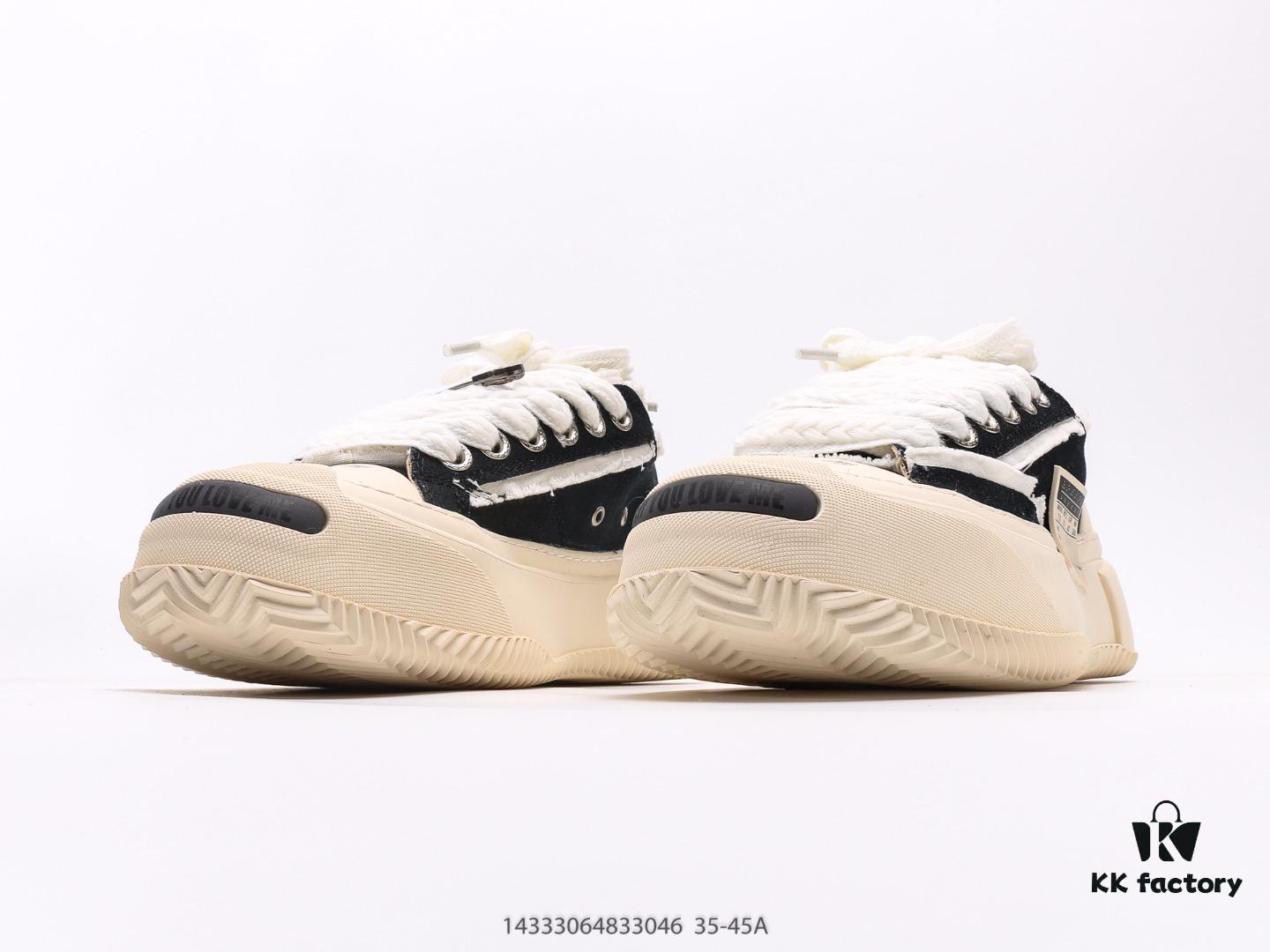 6930e7f06e68136f4d9b2d95 Wu Jianhao SMILENCE xVESSEL G.O.P. 2.0 MARSHMALLOW Lows 2.0 Deconstructed Layered Platform Cork Low-top Canvas Vulcanized Sneakers