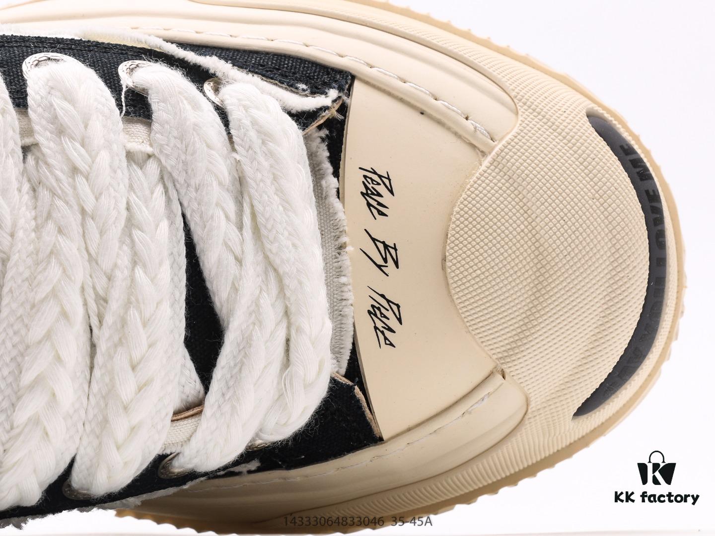 6930e7f26e68136f4d9b2d96 Wu Jianhao SMILENCE xVESSEL G.O.P. 2.0 MARSHMALLOW Lows 2.0 Deconstructed Layered Platform Cork Low-top Canvas Vulcanized Sneakers