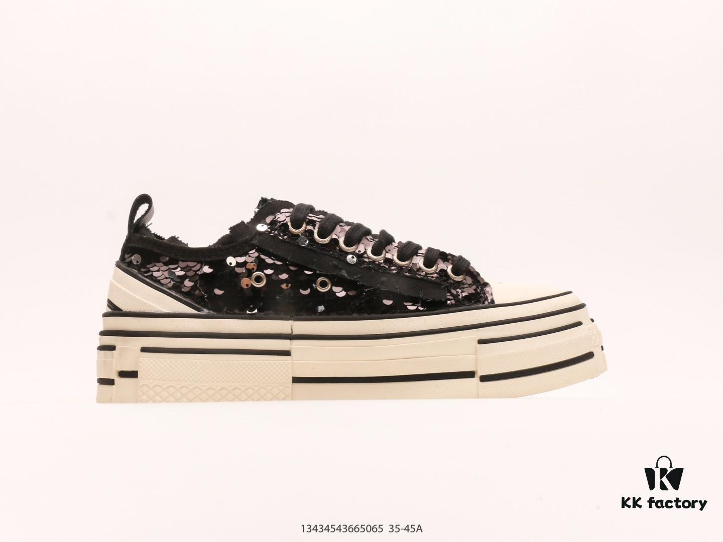 6930e7f26e68136f4d9b2d98 xVESSEL G.O.P. High Paisley Ddropping Deconstructed Overlapping Platform Cork Low-Top Versatile Height-Increasing Canvas Vulcanized Sneakers by Wu Jianhao's Personal Avant-Garde Brand
