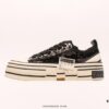 6930e7f26e68136f4d9b2d99 xVESSEL G.O.P. High Paisley Ddropping Deconstructed Overlapping Platform Cork Low-Top Versatile Height-Increasing Canvas Vulcanized Sneakers by Wu Jianhao's Personal Avant-Garde Brand