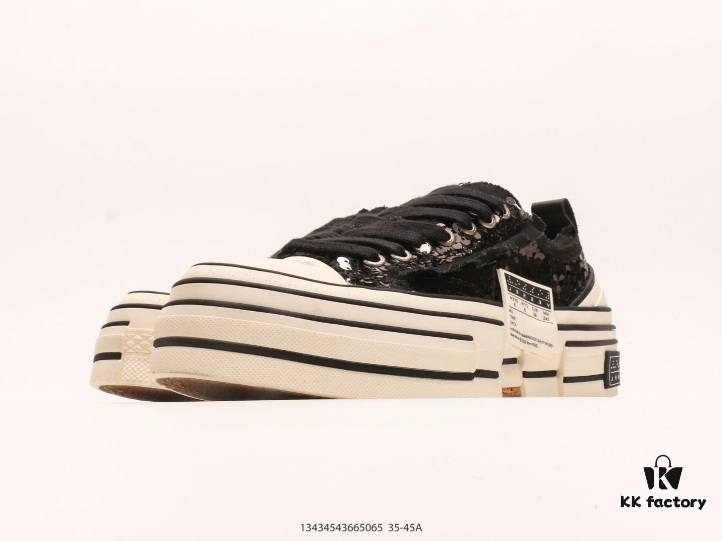 6930e7f56e68136f4d9b2d9d xVESSEL G.O.P. High Paisley Ddropping Deconstructed Overlapping Platform Cork Low-Top Versatile Height-Increasing Canvas Vulcanized Sneakers by Wu Jianhao's Personal Avant-Garde Brand
