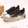 6930e7f86e68136f4d9b2da1 xVESSEL G.O.P. High Paisley Ddropping Deconstructed Overlapping Platform Cork Low-Top Versatile Height-Increasing Canvas Vulcanized Sneakers by Wu Jianhao's Personal Avant-Garde Brand