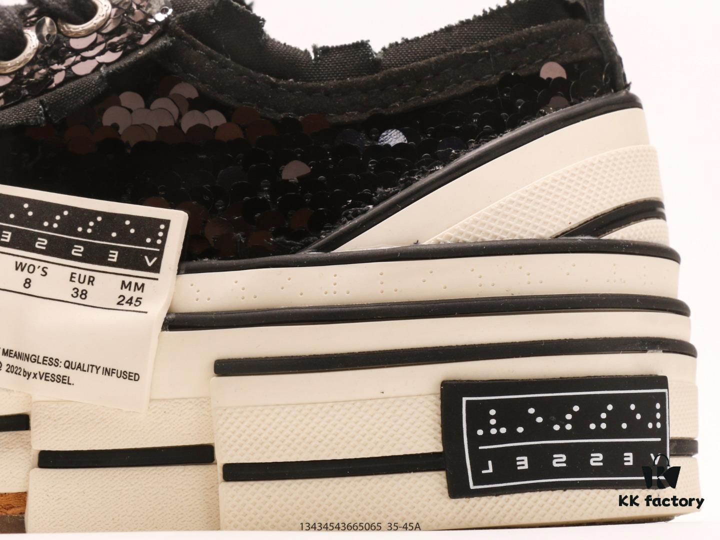 6930e7fa6e68136f4d9b2da4 xVESSEL G.O.P. High Paisley Ddropping Deconstructed Overlapping Platform Cork Low-Top Versatile Height-Increasing Canvas Vulcanized Sneakers by Wu Jianhao's Personal Avant-Garde Brand