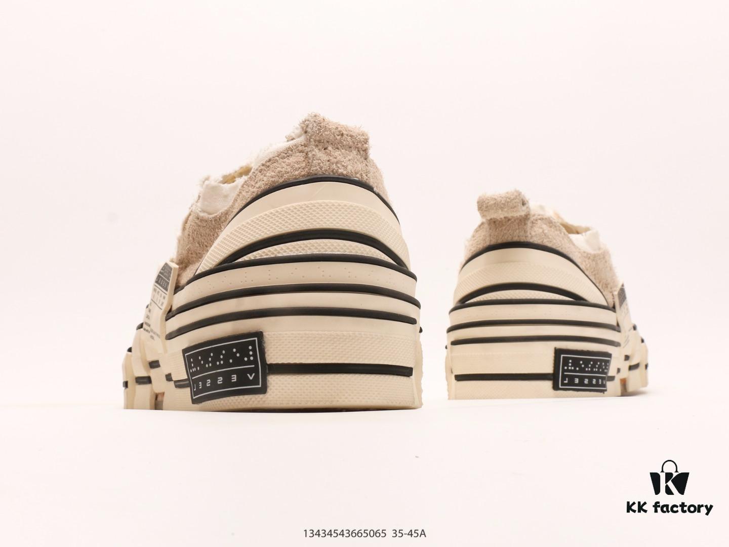 6930e7fd6e68136f4d9b2da6 xVESSEL G.O.P. High Paisley Ddropping Deconstructed Overlapping Platform Cork Low-Top Versatile Elevating Canvas Vulcanized Sneakers