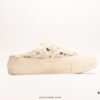 xVESSEL G.O.P. Low Unisex Deconstructed Overlapping Platform Cork Low-Top Canvas Vulcanized Sneakers