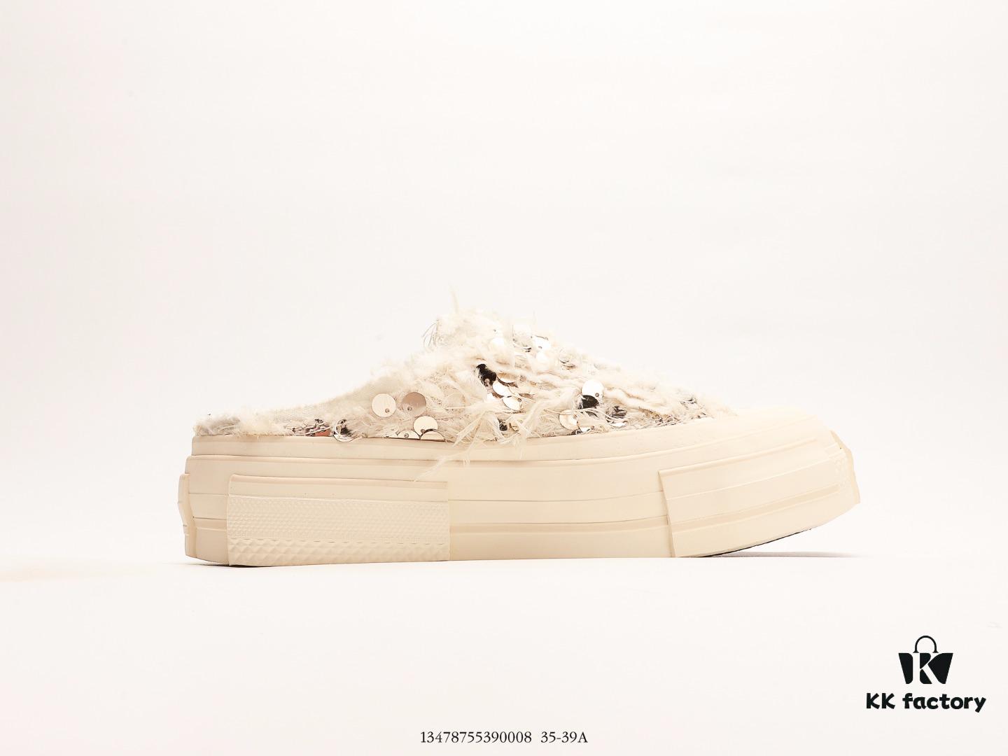 xVESSEL G.O.P. Low Unisex Deconstructed Overlapping Platform Cork Low-Top Canvas Vulcanized Sneakers