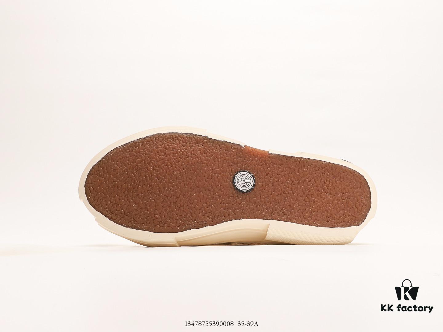 xVESSEL G.O.P. Low Unisex Deconstructed Overlapping Platform Cork Low-Top Canvas Vulcanized Sneakers