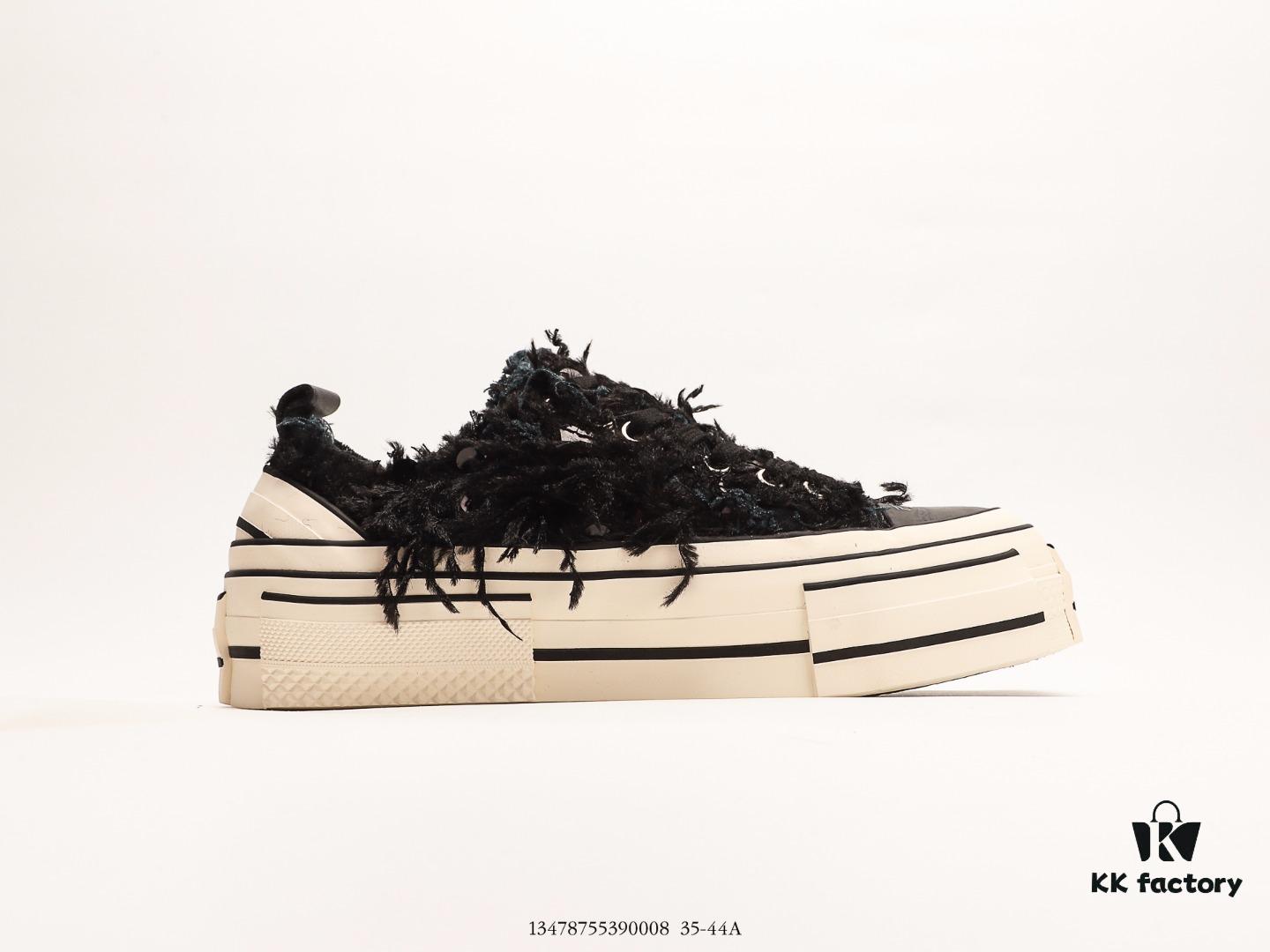 6930e80e6e68136f4d9b2dbc Wu Jianhao's Personal Avant-garde Brand xVESSEL G.O.P. Low Unisex Canvas Vulcanized Sneakers with Deconstructed Layered Cork Thick Sole for Height Increase