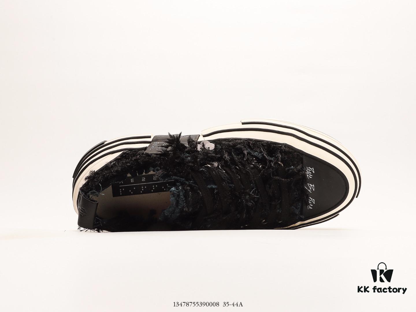 6930e8116e68136f4d9b2dbe Wu Jianhao's Personal Avant-garde Brand xVESSEL G.O.P. Low Unisex Canvas Vulcanized Sneakers with Deconstructed Layered Cork Thick Sole for Height Increase