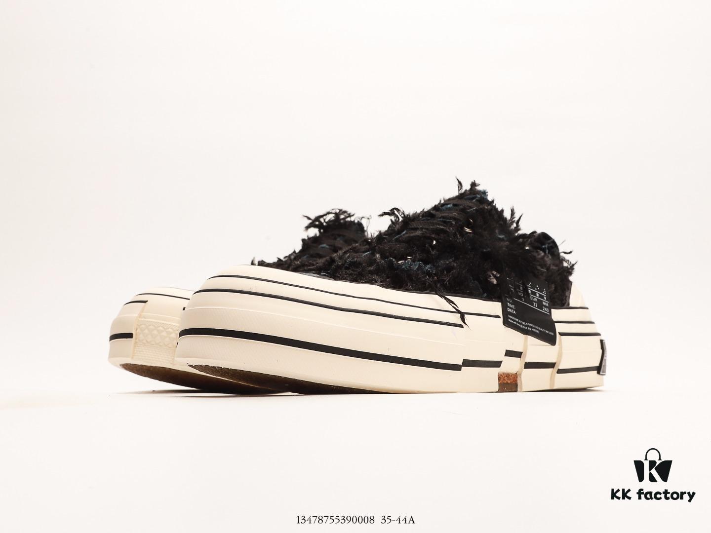 6930e8126e68136f4d9b2dbf Wu Jianhao's Personal Avant-garde Brand xVESSEL G.O.P. Low Unisex Canvas Vulcanized Sneakers with Deconstructed Layered Cork Thick Sole for Height Increase