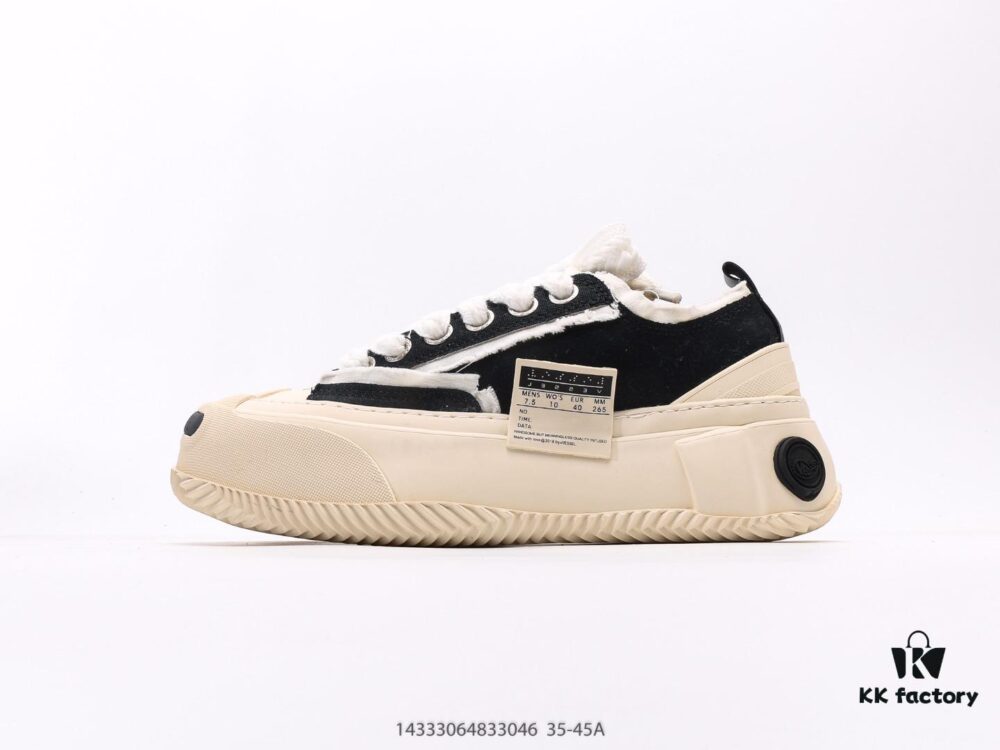 Wu Jianhao SMILENCE xVESSEL G.O.P. 2.0 MARSHMALLOW Lows 2.0 Deconstructed Layered Platform Cork Low-top Canvas Vulcanized Sneakers