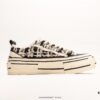 xVESSEL G.O.P. Low Unisex Canvas Vulcanized Sneakers with Deconstructed Overlapping Cork Platform