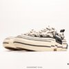 xVESSEL G.O.P. Low Unisex Canvas Vulcanized Sneakers with Deconstructed Overlapping Cork Platform