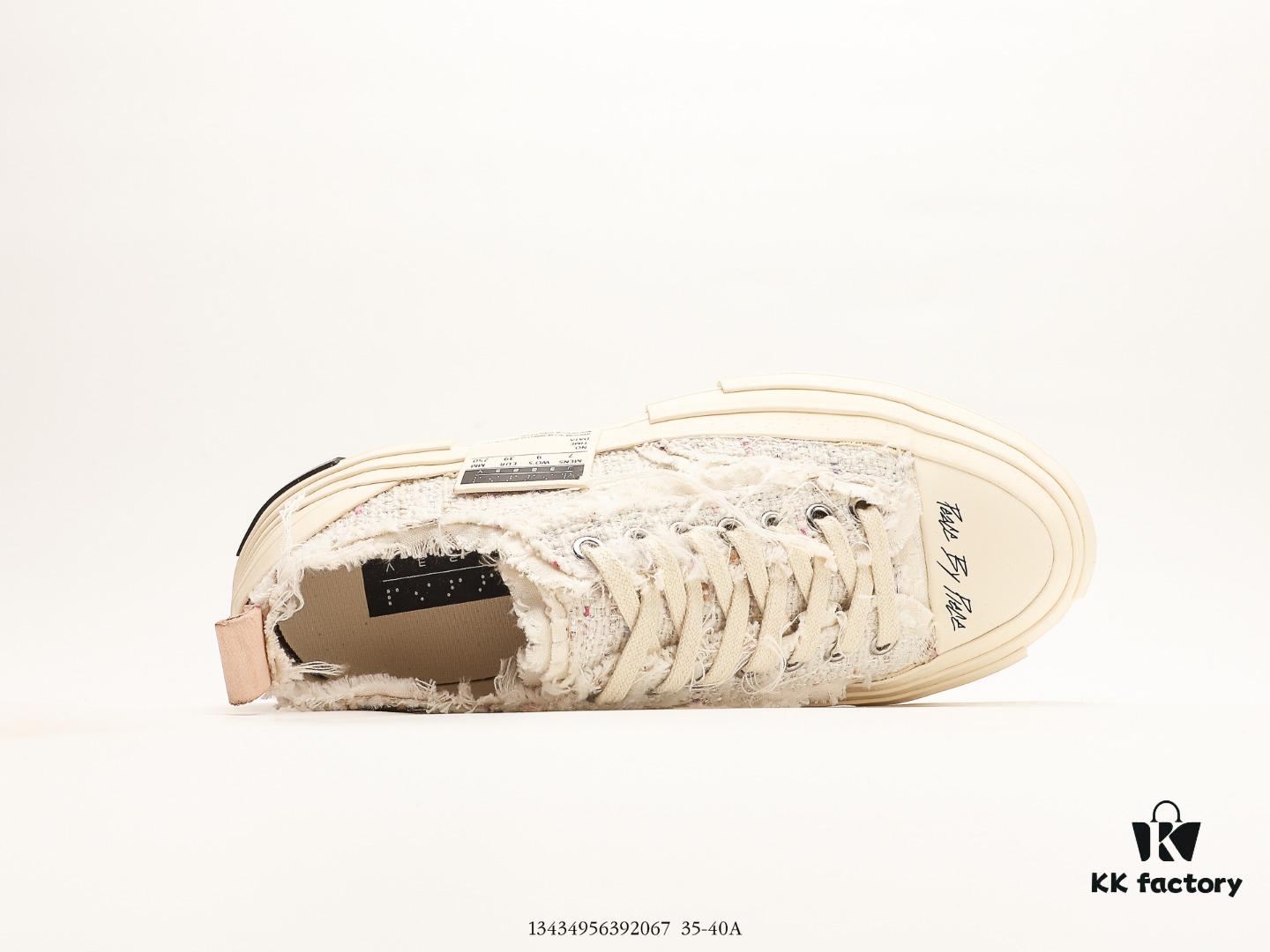 6930e81e6e68136f4d9b2dd2 xVESSEL G.O.P. Low Unisex Deconstructed Overlapping Platform Cork Low-Top Canvas Vulcanized Sneakers by Van Ness Wu's Personal Avant-Garde Brand
