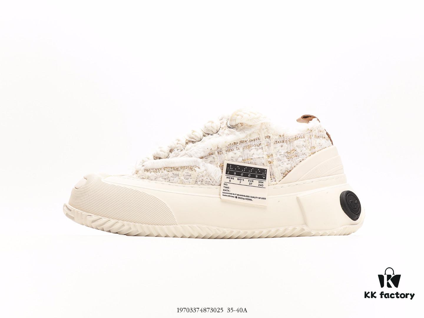 6930e8216e68136f4d9b2dd7 Wu Jianhao's Personal Avant-garde Brand xVESSEL G.O.P. Low Unisex Canvas Sneakers with Deconstructed Overlapping Cork Thick Sole and Vulcanized Flat Shoe Design