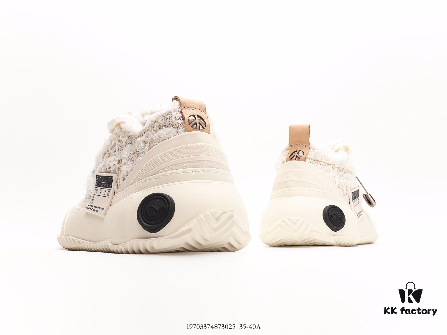 6930e8246e68136f4d9b2ddd Wu Jianhao's Personal Avant-garde Brand xVESSEL G.O.P. Low Unisex Canvas Sneakers with Deconstructed Overlapping Cork Thick Sole and Vulcanized Flat Shoe Design