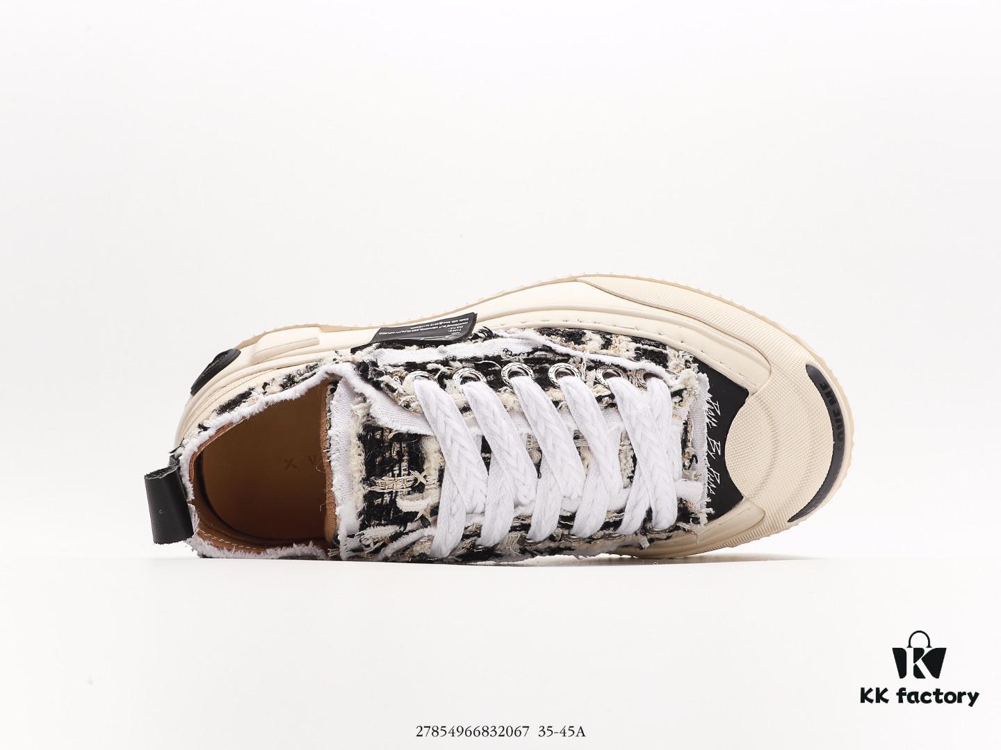6930e8276e68136f4d9b2de3 xVESSEL G.O.P. 2.0 MARSHMALLOW Lows, Deconstructed Overlapping Platform Cork Low-Top Canvas Vulcanized Sneakers from WU JIANHAO's Fashion Label