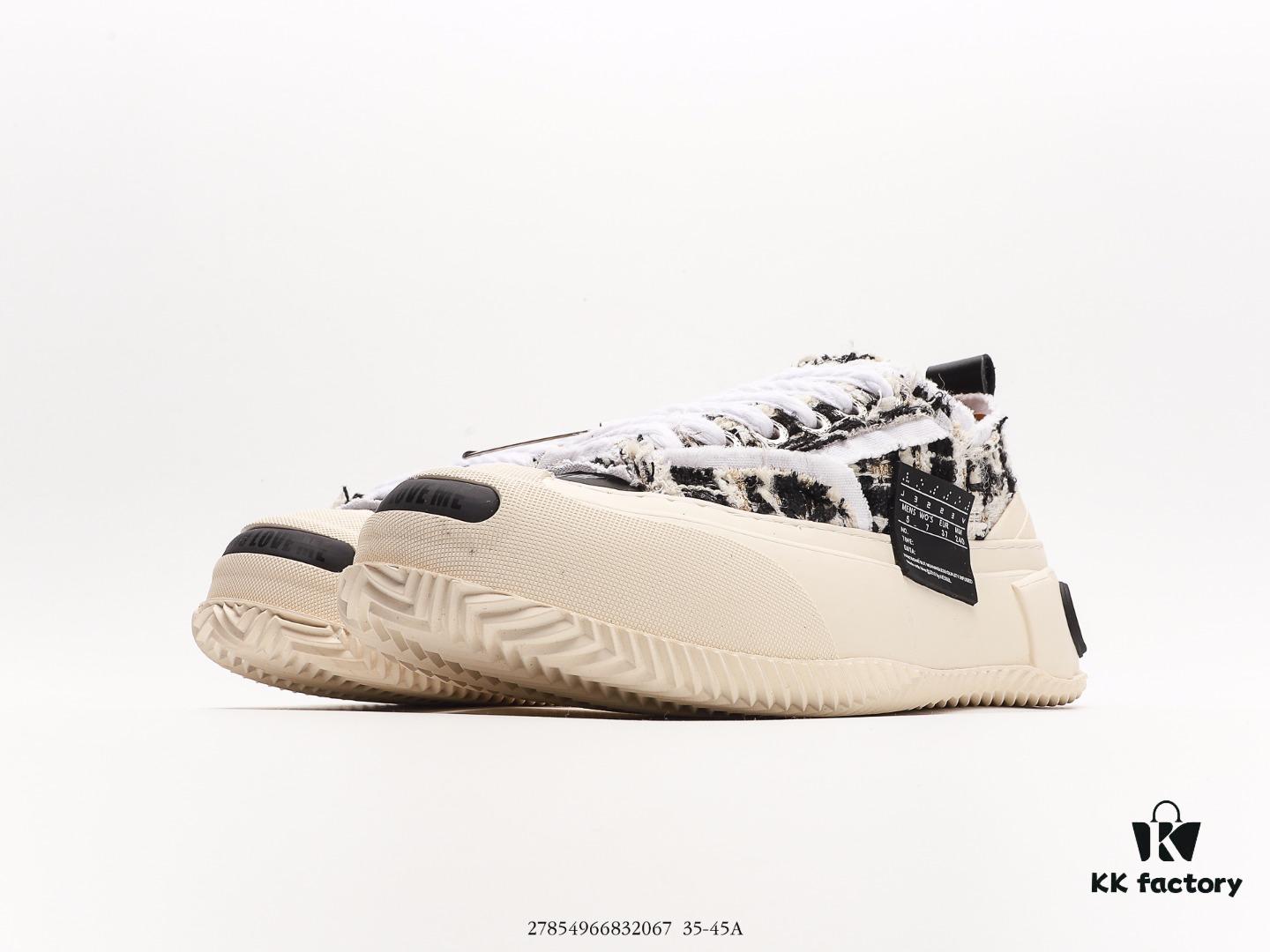6930e8286e68136f4d9b2de5 xVESSEL G.O.P. 2.0 MARSHMALLOW Lows, Deconstructed Overlapping Platform Cork Low-Top Canvas Vulcanized Sneakers from WU JIANHAO's Fashion Label