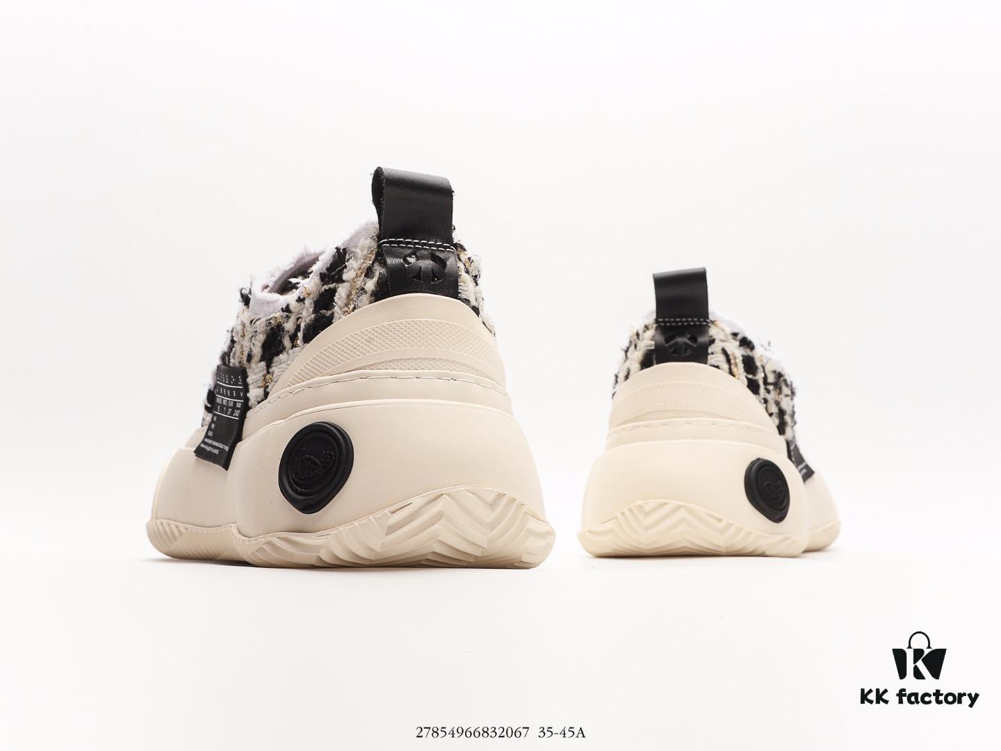 6930e8286e68136f4d9b2de6 xVESSEL G.O.P. 2.0 MARSHMALLOW Lows, Deconstructed Overlapping Platform Cork Low-Top Canvas Vulcanized Sneakers from WU JIANHAO's Fashion Label
