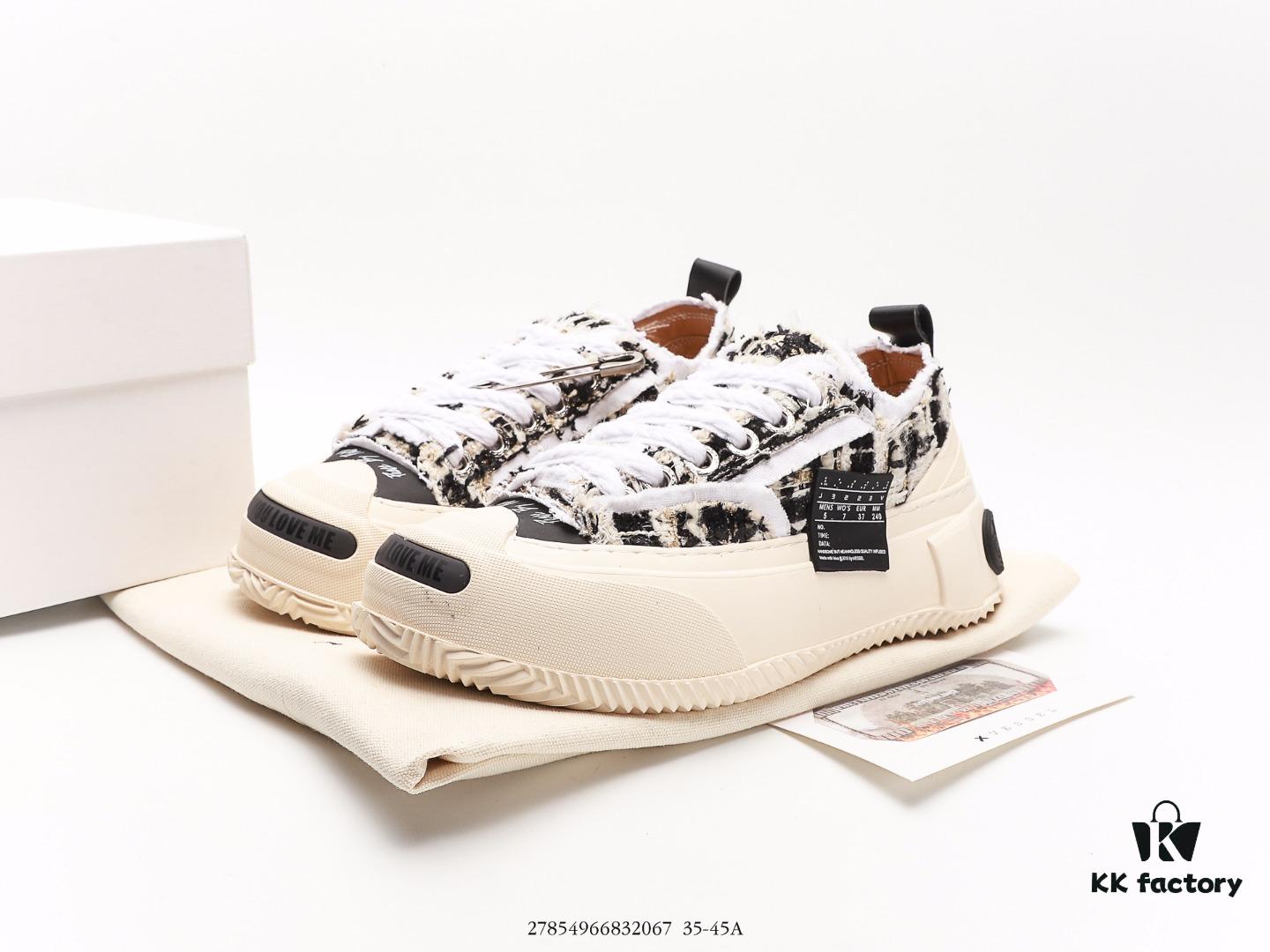 6930e82b6e68136f4d9b2de8 xVESSEL G.O.P. 2.0 MARSHMALLOW Lows, Deconstructed Overlapping Platform Cork Low-Top Canvas Vulcanized Sneakers from WU JIANHAO's Fashion Label