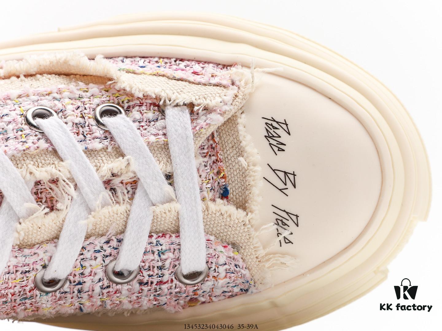 6930e8396e68136f4d9b2e03 XVESSEL G.O.P. Low Unisex Deconstructed Overlapping Platform Canvas Vulcanized Shoes with Cork Insole - Handcrafted Multi-layer Collar, Aged Tassel Design, 12oz Durable Canvas Fabric
