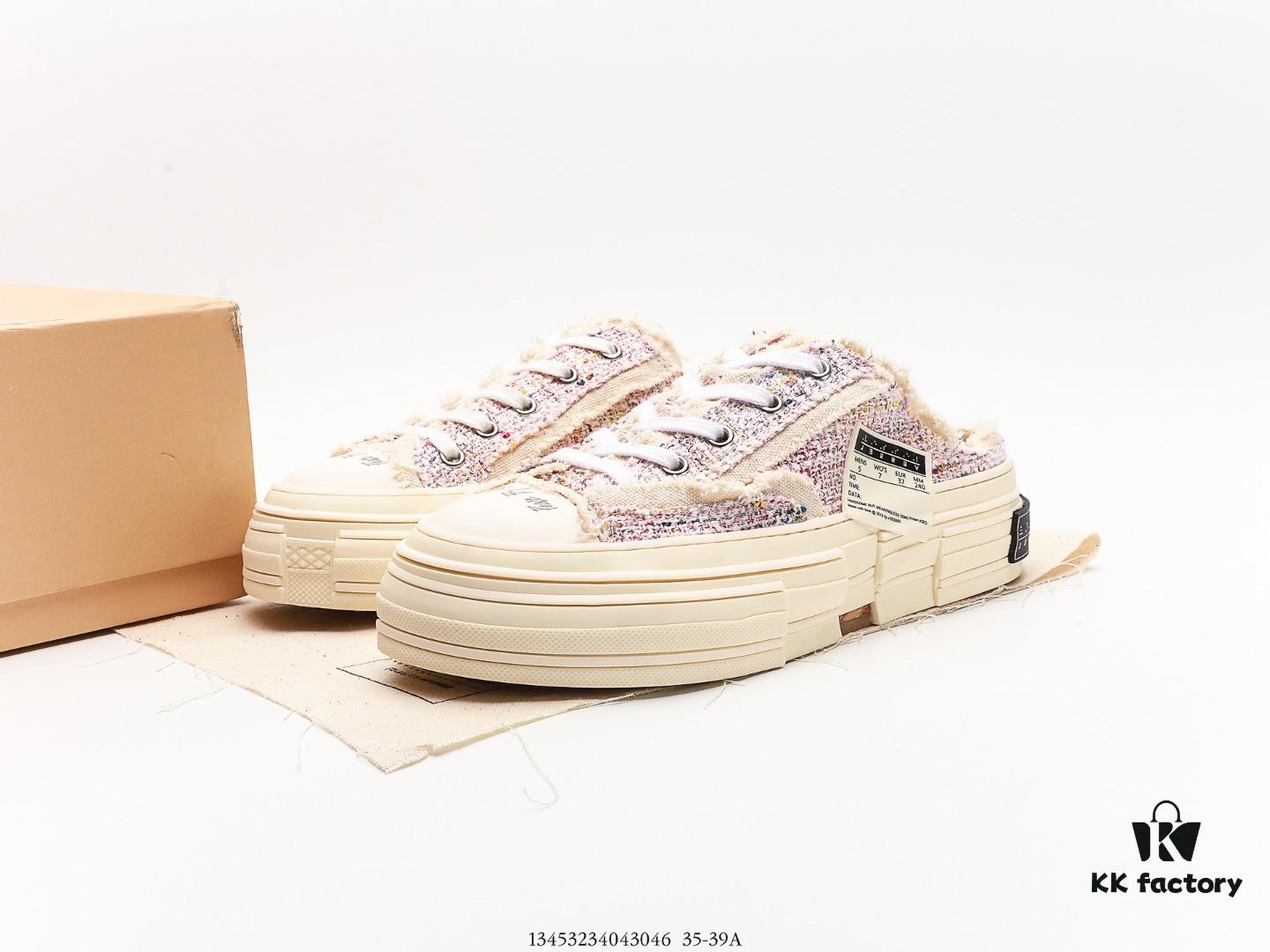 6930e83b6e68136f4d9b2e04 XVESSEL G.O.P. Low Unisex Deconstructed Overlapping Platform Canvas Vulcanized Shoes with Cork Insole - Handcrafted Multi-layer Collar, Aged Tassel Design, 12oz Durable Canvas Fabric
