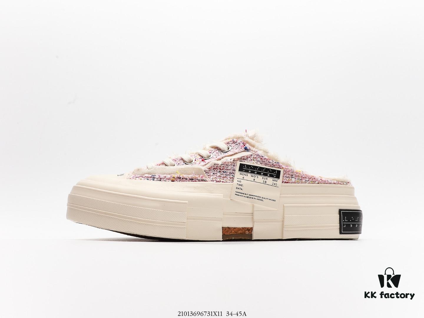 6930e83c6e68136f4d9b2e06 xVESSEL G.O.P. Low Unisex Deconstructed Overlapping Platform Canvas Vulcanized Shoes with Cork Insole – Handcrafted, Vintage Tassel Design, 12-Ounce Durable Canvas, NFC Anti-Counterfeit Tag