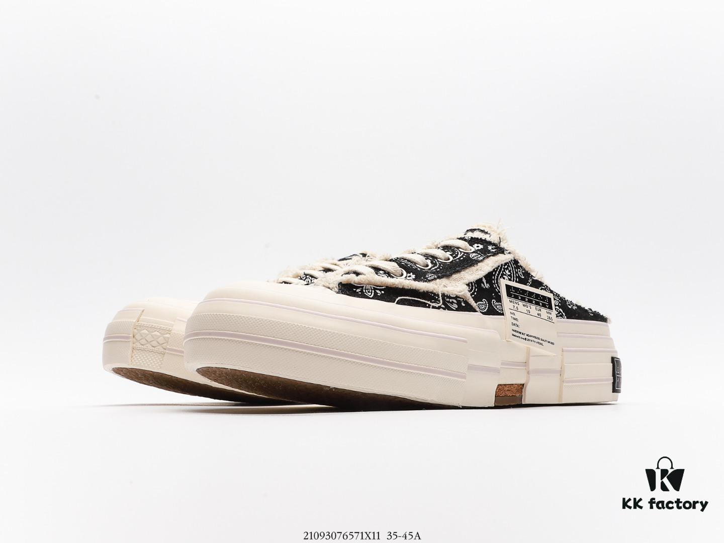 6930e8476e68136f4d9b2e1a xVESSEL G.O.P. Low Unisex Canvas Sneakers with Cork Insole – Handcrafted Vulcanized Shoes Featuring Gradient Color-Changing Effect, Tassel Design, and NFC Anti-Counterfeit Verification