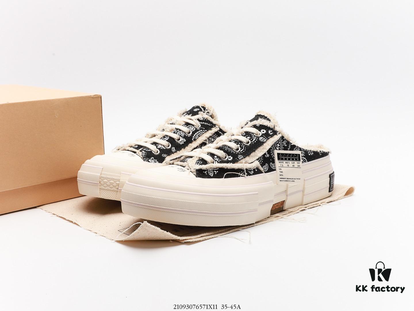 6930e8496e68136f4d9b2e1e xVESSEL G.O.P. Low Unisex Canvas Sneakers with Cork Insole – Handcrafted Vulcanized Shoes Featuring Gradient Color-Changing Effect, Tassel Design, and NFC Anti-Counterfeit Verification