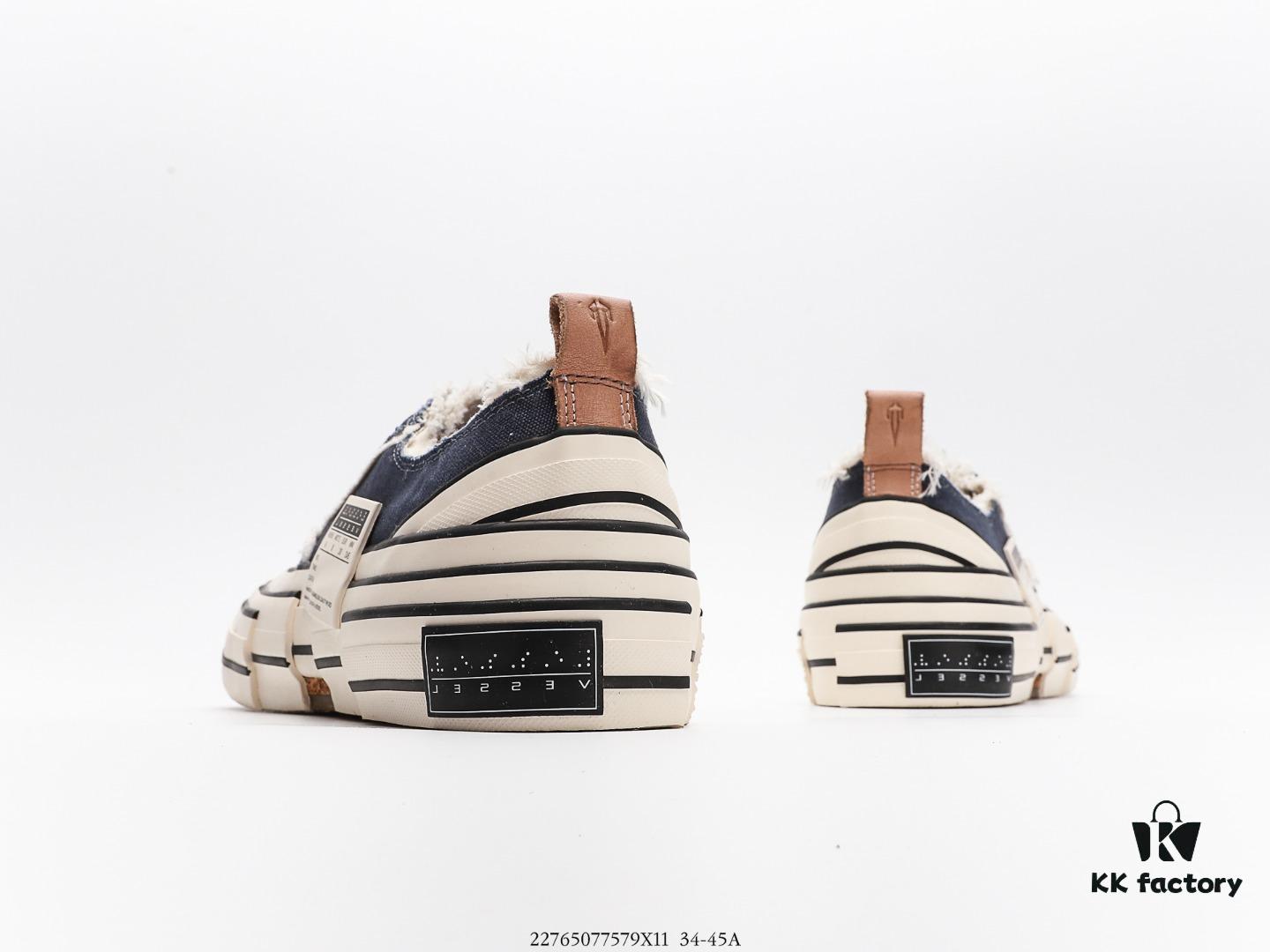 6930e84d6e68136f4d9b2e26 xVESSEL G.O.P. Low Unisex Deconstructed Overlapping Platform Cork Low-Top Canvas Vulcanized Shoes by Van Ness Wu's Personal Avant-Garde Brand – Stylish Height-Increasing Sneakers with NFC Anti-Counterfeit Tag, Gradient Effect Original Packaging, Upgraded Thick Cork Insole, Handcrafted Multi-Layer Strip Vulcanization Technique, 12-Ounce Durable Comfortable Canvas Fabric, Tassel Distressed Vintage Effect
