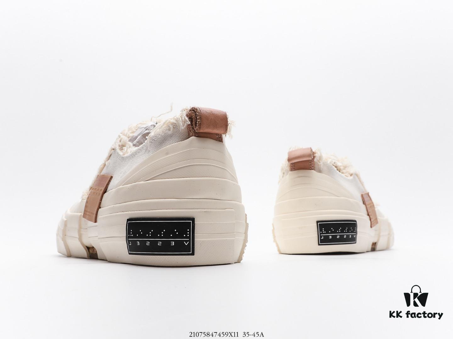 6930e8576e68136f4d9b2e37 High-Version Proxy Level | Market's Highest Quality - Wu Jianhao x VESSEL G.O.P. Low Cut Deconstructed Overlapped Platform Cork Low-Top Versatile Height-Increasing Canvas Vulcanized Skate Shoes