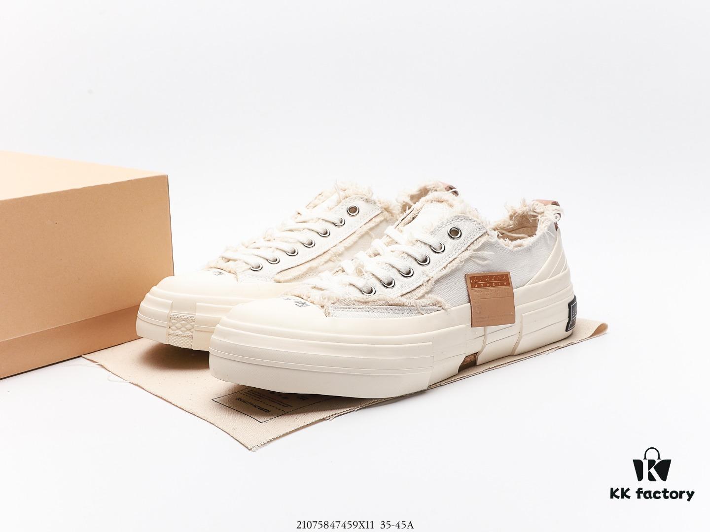 6930e85b6e68136f4d9b2e38 High-Version Proxy Level | Market's Highest Quality - Wu Jianhao x VESSEL G.O.P. Low Cut Deconstructed Overlapped Platform Cork Low-Top Versatile Height-Increasing Canvas Vulcanized Skate Shoes