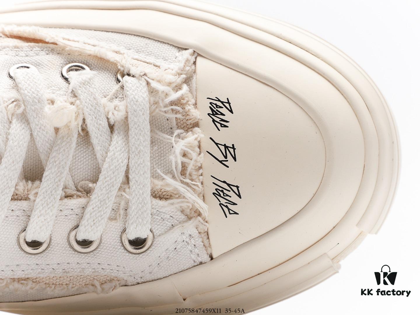 6930e85b6e68136f4d9b2e39 High-Version Proxy Level | Market's Highest Quality - Wu Jianhao x VESSEL G.O.P. Low Cut Deconstructed Overlapped Platform Cork Low-Top Versatile Height-Increasing Canvas Vulcanized Skate Shoes