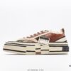 6930e85b6e68136f4d9b2e3a Wu Jianhao x VESSEL G.O.P. Low Unisex Canvas Vulcanized Platform Sneakers with Cork Insole - Handcrafted Multi-layered Trim, Distressed Tassel Design, 12oz Durable Canvas Upper