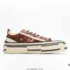 6930e85b6e68136f4d9b2e3b Wu Jianhao x VESSEL G.O.P. Low Unisex Canvas Vulcanized Platform Sneakers with Cork Insole - Handcrafted Multi-layered Trim, Distressed Tassel Design, 12oz Durable Canvas Upper