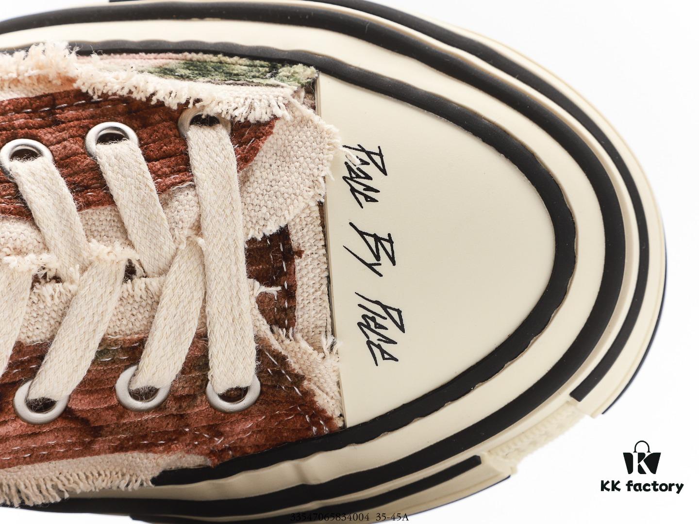 6930e8616e68136f4d9b2e41 Wu Jianhao x VESSEL G.O.P. Low Unisex Canvas Vulcanized Platform Sneakers with Cork Insole - Handcrafted Multi-layered Trim, Distressed Tassel Design, 12oz Durable Canvas Upper