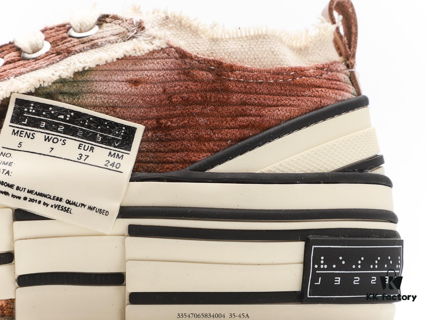 6930e8616e68136f4d9b2e42 Wu Jianhao x VESSEL G.O.P. Low Unisex Canvas Vulcanized Platform Sneakers with Cork Insole - Handcrafted Multi-layered Trim, Distressed Tassel Design, 12oz Durable Canvas Upper