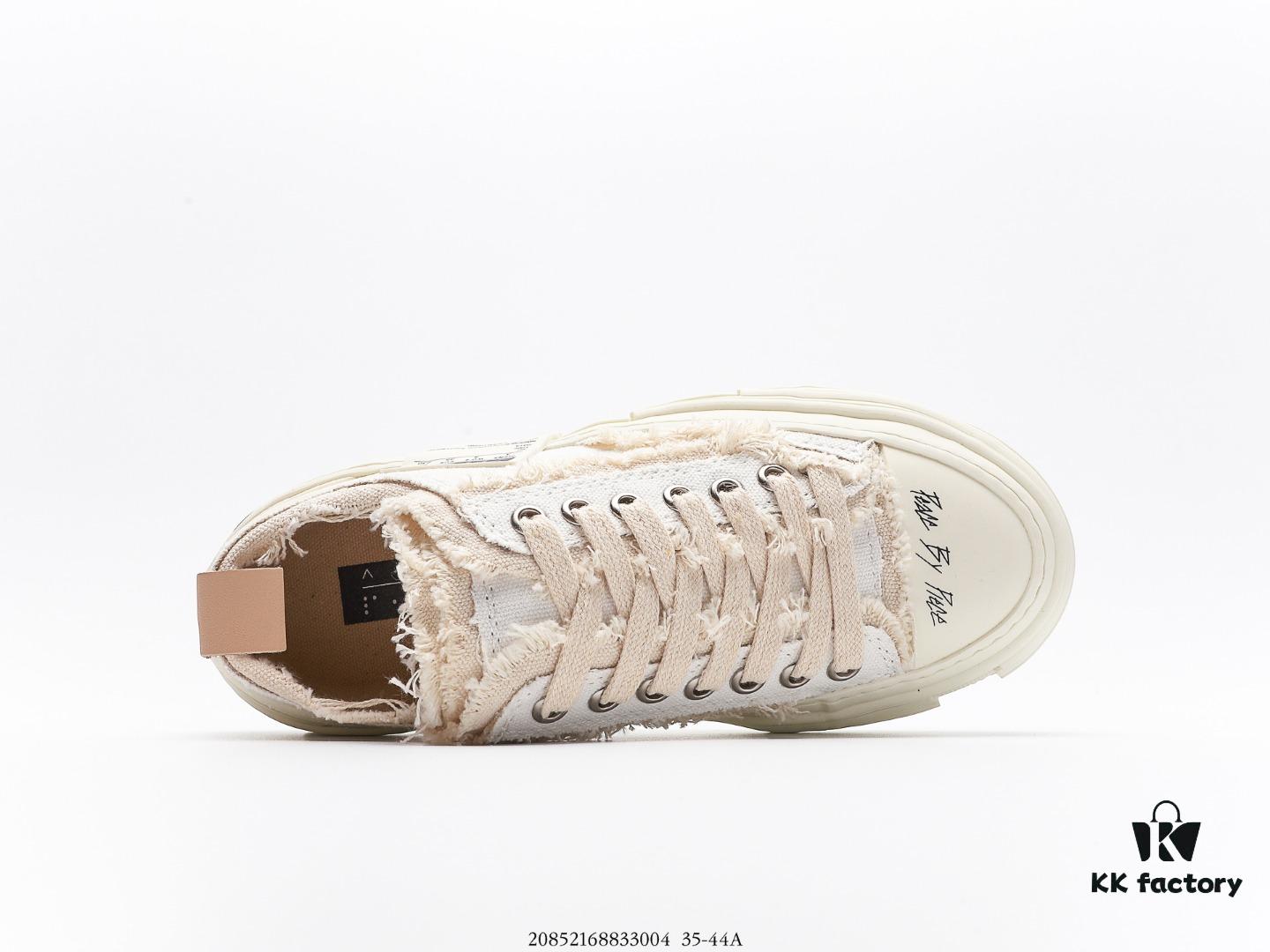 6930e8686e68136f4d9b2e4c Wu Jianhao x VESSEL G.O.P. Low Unisex Canvas Vulcanized Sneakers with Cork Sole – Deconstructed Layered Design, Elevated Comfort, Handcrafted Vulcanized Edge Binding, Gradient Finish, 12-Ounce Durable Canvas with Tassel Accents