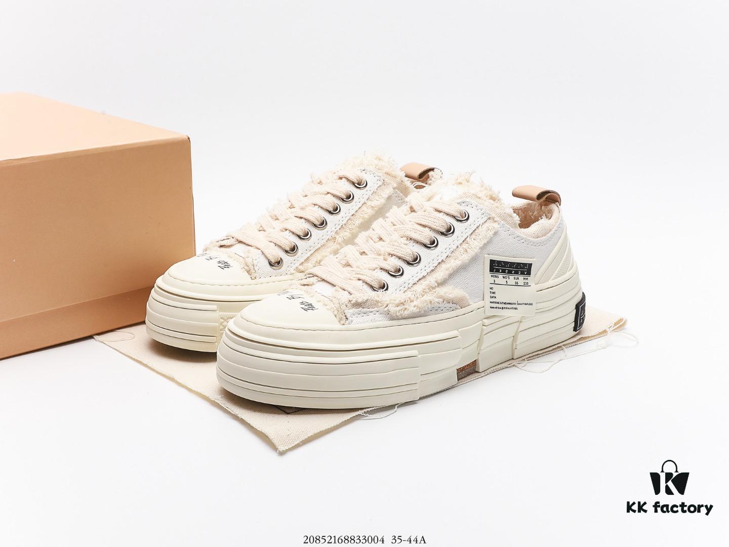6930e86e6e68136f4d9b2e53 Wu Jianhao x VESSEL G.O.P. Low Unisex Canvas Vulcanized Sneakers with Cork Sole – Deconstructed Layered Design, Elevated Comfort, Handcrafted Vulcanized Edge Binding, Gradient Finish, 12-Ounce Durable Canvas with Tassel Accents