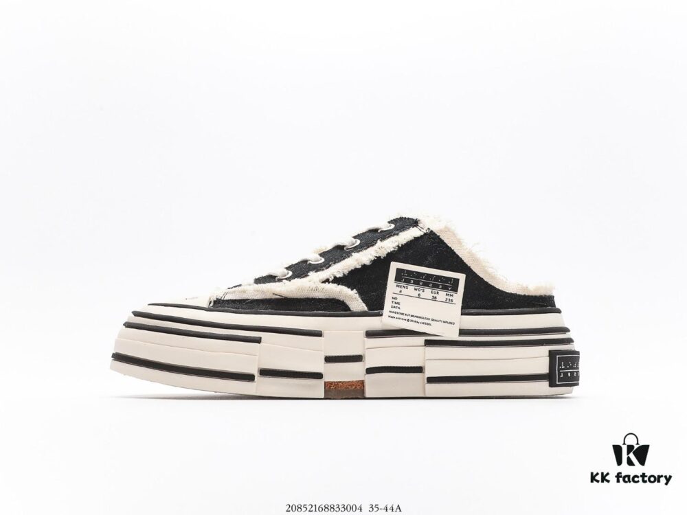 Glow-in-the-Dark Wu Jianhao x VESSEL G.O.P. Low Cutout Platform Cork Low-Top Canvas Vulcanized Sneakers