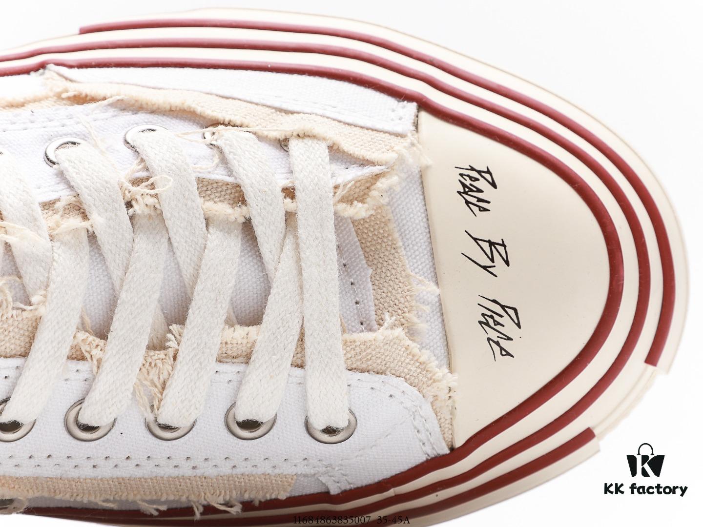 6930e87c6e68136f4d9b2e68 High-End Version WU JIANHAO x VESSEL G.O.P. Low Cut Reconstructed Overlapping Platform Cork Low-Top Canvas Vulcanized Casual Elevating Sneakers