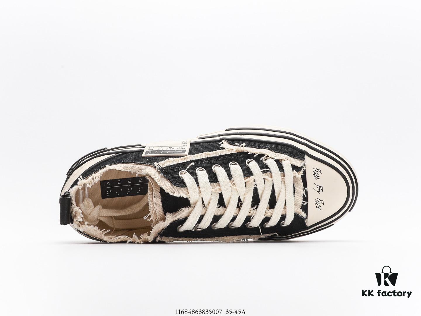 6930e87c6e68136f4d9b2e6a Glow-in-the-Dark Premium Version WU JIANHAO x VESSEL G.O.P. Low Cut Dismantled Overlapping Thick Cork Insole Elevated Comfort Canvas Vulcanized Sneakers