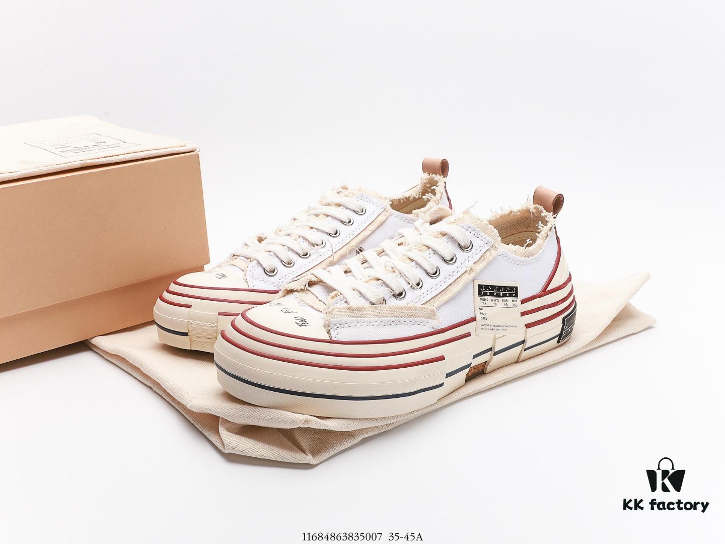 6930e87c6e68136f4d9b2e6b High-End Version WU JIANHAO x VESSEL G.O.P. Low Cut Reconstructed Overlapping Platform Cork Low-Top Canvas Vulcanized Casual Elevating Sneakers