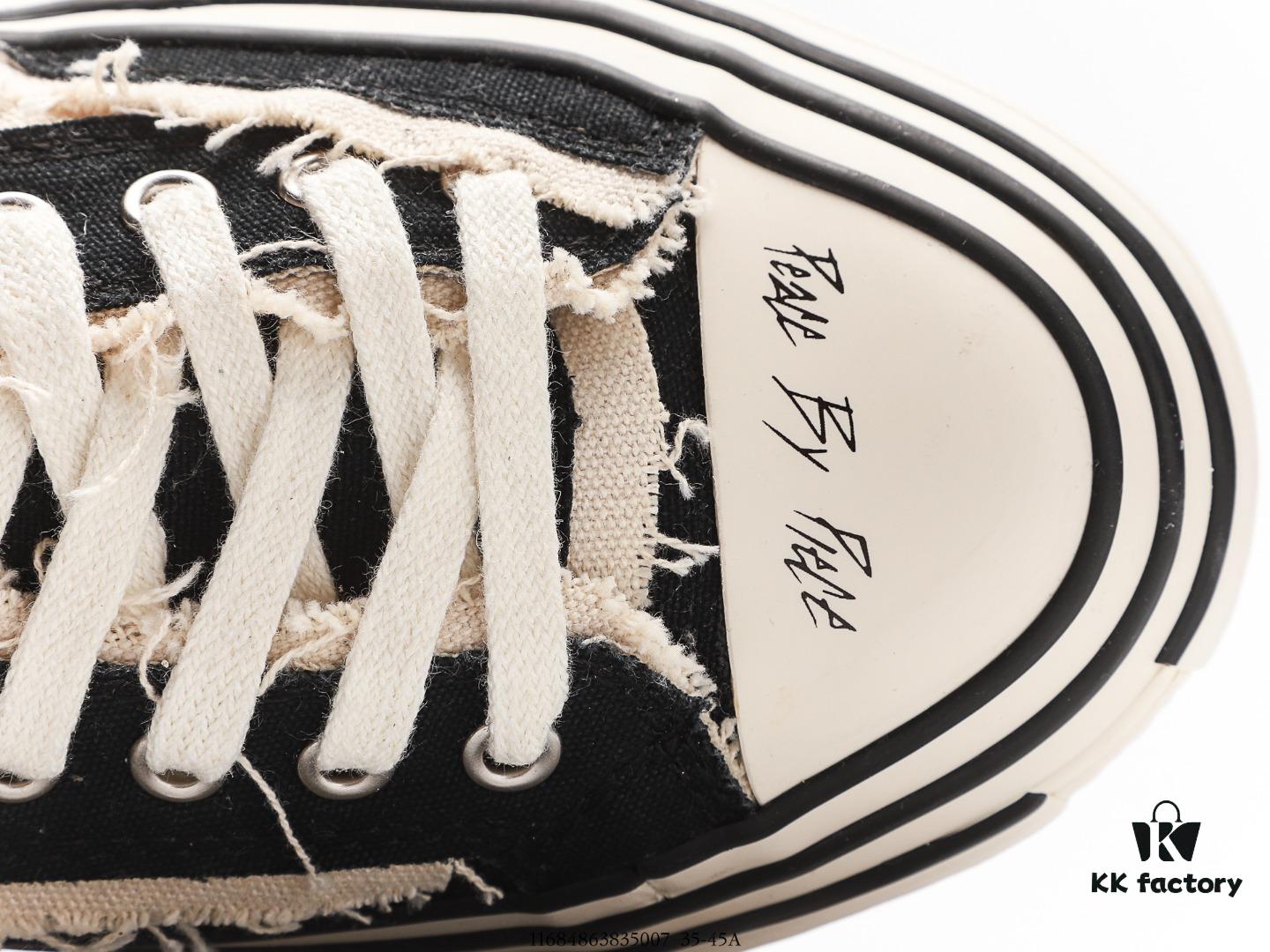 6930e8846e68136f4d9b2e78 Glow-in-the-Dark Premium Version WU JIANHAO x VESSEL G.O.P. Low Cut Dismantled Overlapping Thick Cork Insole Elevated Comfort Canvas Vulcanized Sneakers